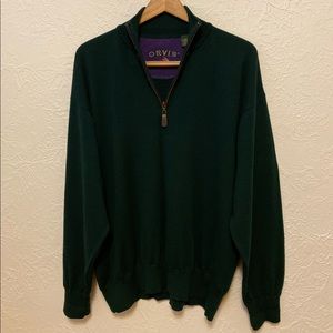 Orvis Merino Donegal Quarter Zip Sweater